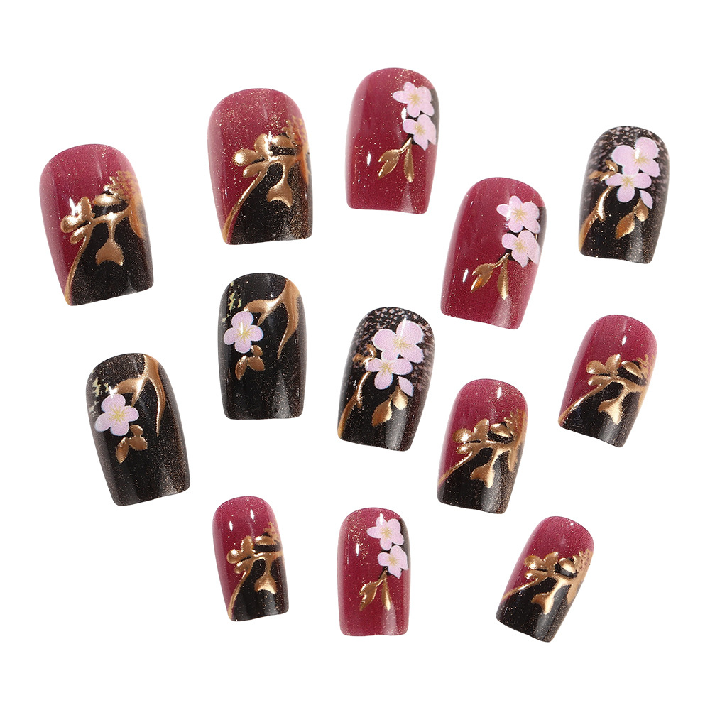 Faux ongles plaqués or 3D, for - Pressed Flower Art avis et prix
